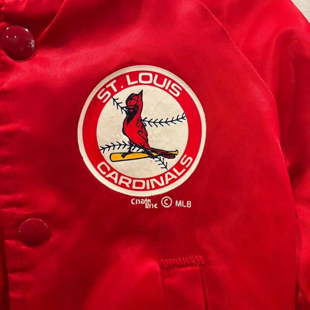 St. Louis Cardinals Vintage Bomber Jacket Kids - Picture 5 of 7